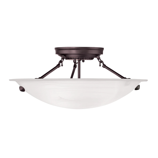 Livex Lighting Oasis 3-light Bronze Ceiling Mount