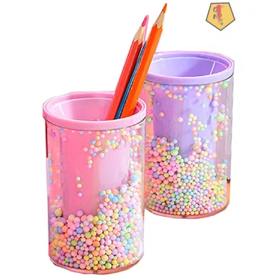 Pen Holder For Desk, Pen Holder Cute Bubble Multipurpose Acrylic Pencil Holders, Makeup Organizer, Colorful Balls Lovely Stationery Makeup Brush Holde