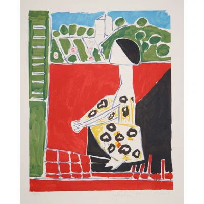 Femme Accroupi by - Painting on
