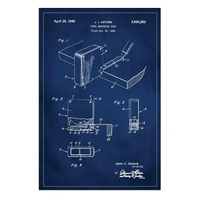 'Measuring Tape Patent' Graphic Art Print