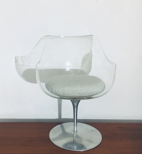 Estelle & Erwine Laverne Champagne Chair Mid Century Modern 1960's Eames Era