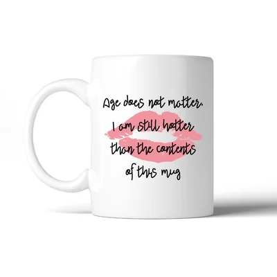 Adelmo Age Does Not Matter Lips Coffee Mug