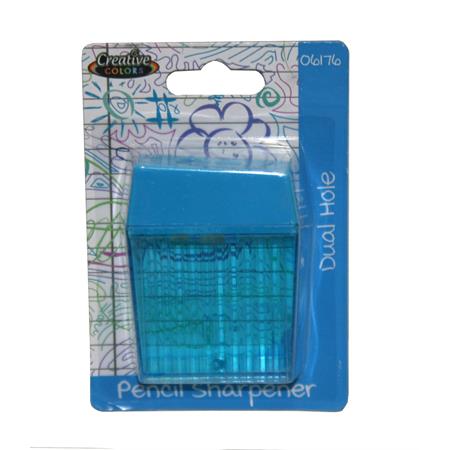 BULK Carton Jumbo 1 Count Duel Hole Pencil Sharpener- Minimum Order 1 Case Of 48