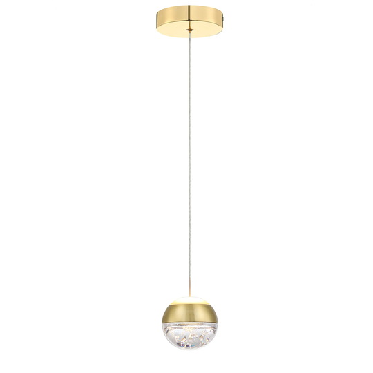 1-Light/3-Lights Globe LED Pendant Light with Bubble Crystal Ball