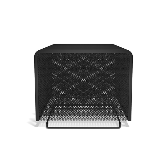 TRU RED 7-Compartment Matte Black Wire Mesh File Organizer - 8.77" x 15.43" x 8.54"