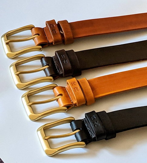 Personalized Leather Belt, Man Belt, Leather Belt, Italian Leather, Brass Buchle 1-1/2