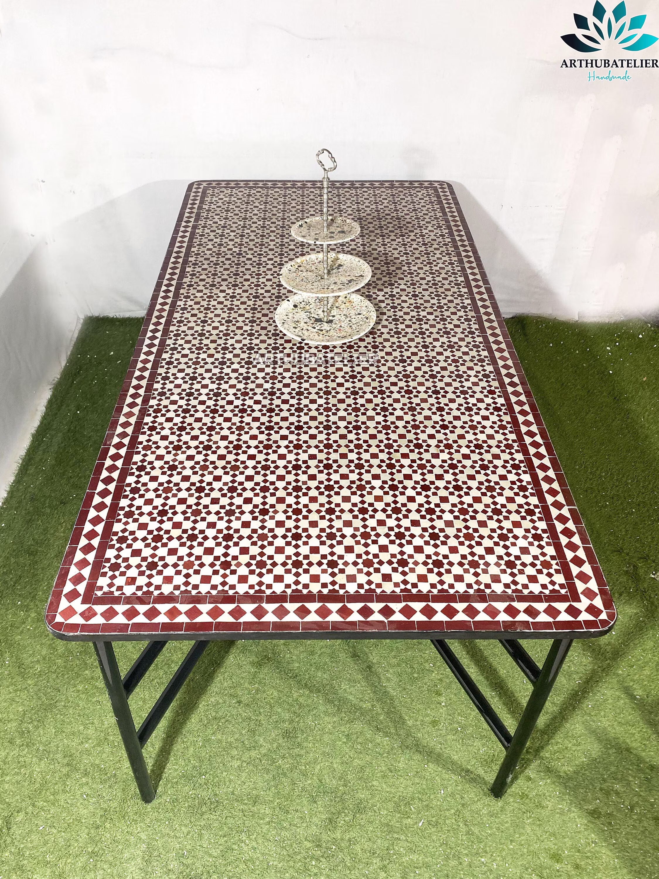 Large Mosaic Table 100% Handmade For Outdoor/Indoor