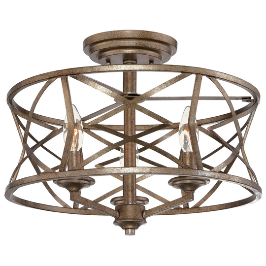 Millennium Lighting Lakewood 3 Light 16" Wide Semi-Flush Ceiling