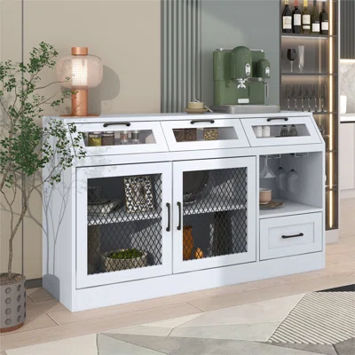 Jammel 54" Wide 4 Drawer Sideboard