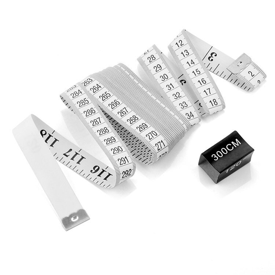 120"(300cm Sewing Tape Measure, Measuring Tape, Measure, Flexible Tape Measure, Soft Measuring Tape, Yellow/White Tailor Cloth Ruler