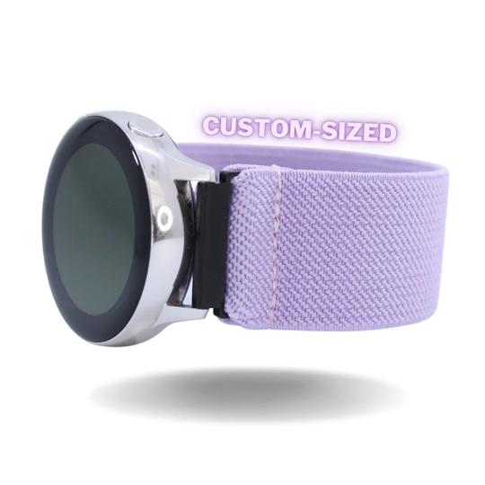 Elastic Samsung Galaxy Active 1 & 2 Watch Band | Custom Fit Lilac Purple Lavender