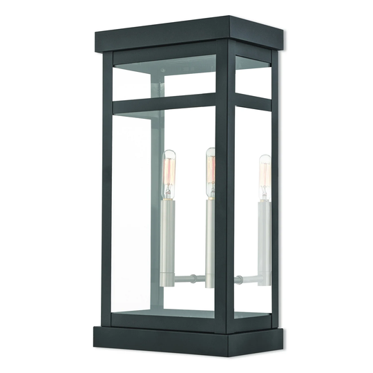 Giuseppe Lighting Two Light Outdoor Wall Lantern Hopewell Black - Exact Size