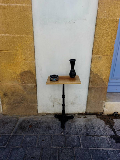 Vintage Cast Iron Side Table