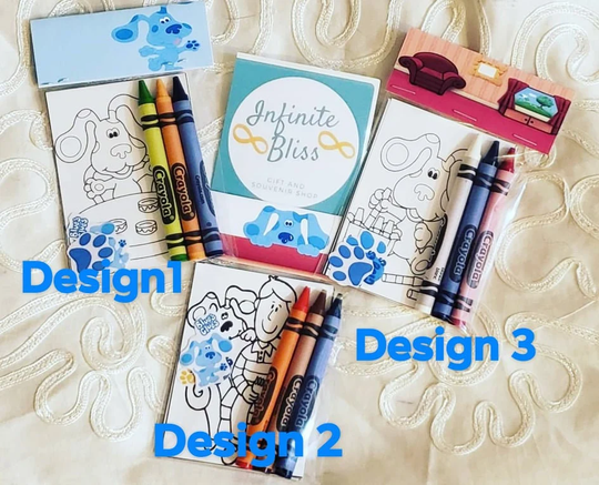 Blue's Clues Coloring Packs | Pages Party Favor Crayola Crayons