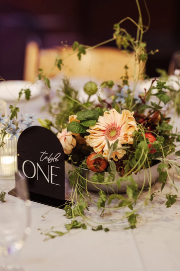 Modern Arch Table Numbers, Acrylic Wedding