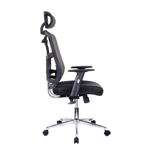 Porch & Den Parkplace Handmade Black High-Back Ergonomic Mesh Office Chair
