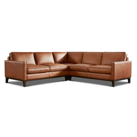 Pimlico Top Grain Leather Sectional Sofa