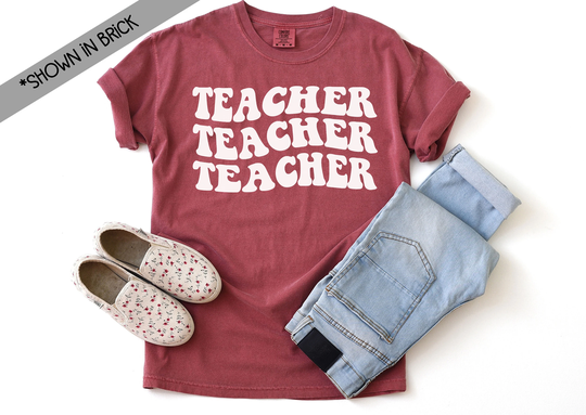 Teacher Comfort Color Shirt - Tee Custom Colors