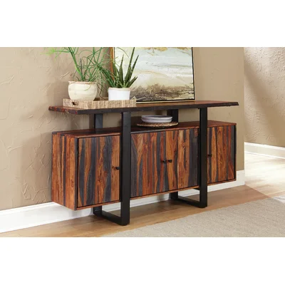 Elazar 69" Wide Solid Wood Sideboard