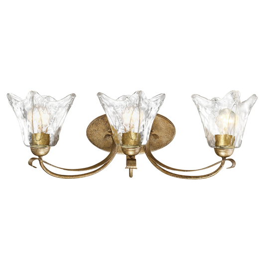 Millennium Lighting 3 Light Vanity Fixture in Vintage Gold