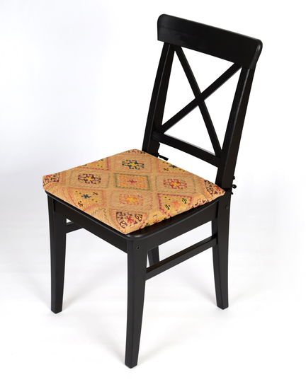 Kilim Chair Pad F21 Turkish Moroccan Persian Bohemian Southwestern Kilim Rug Dining Kitchen Living Room Chair Pad Cushion Cover With Ties