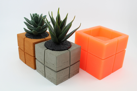 Dice Cube Flower Pot, Silicone Pot Mold, Concrete Pencil Holder, Mold For Cement, Cactus Planter, Succulent Plant