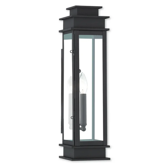 Giuseppe Lighting One Light Outdoor Wall Lantern Princeton Bronze - Exact Size