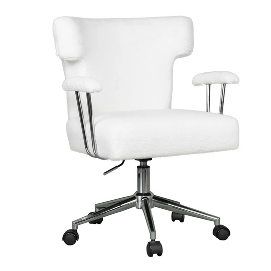 Upholstered Home Office Chair with Arms