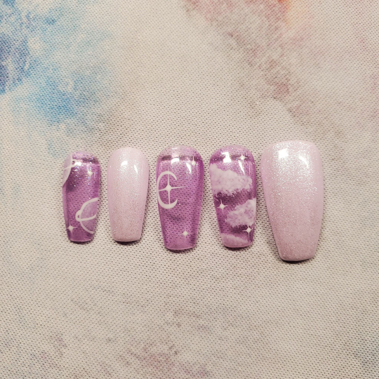 Pastel Space Press Ons