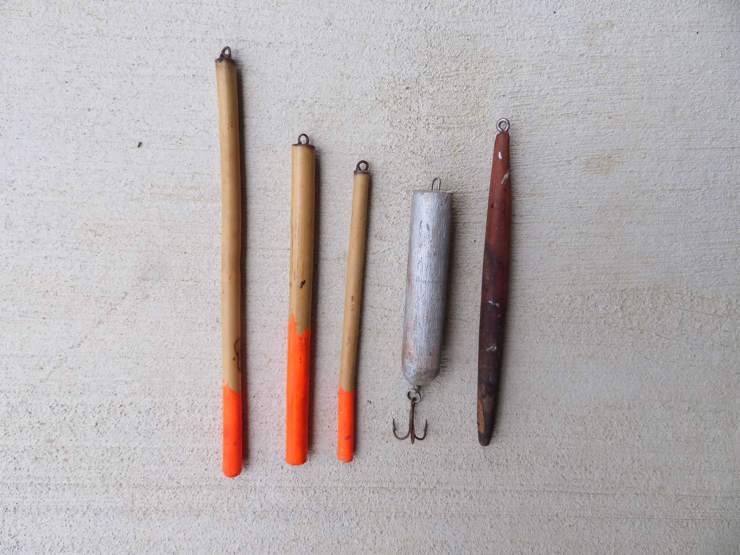 Walleye Pencil Plug Stick Bait | Lot Of 5 Vintage
