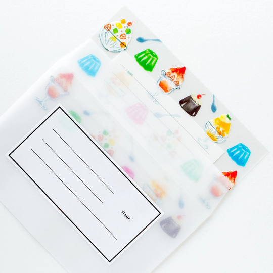 Transparent Letter Set - Kohaku "Sweets"