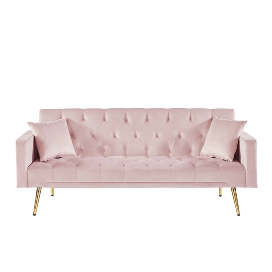 Elegant Accent Sofa, Loveseat Sofa Convertible Folding Futon Sofa Bed, Sleeper Sofa Couch