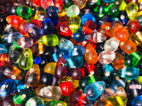 Supply 50Grams Colorful Mix Color Drop Beads - Small -Glass . {C6-99#00945}