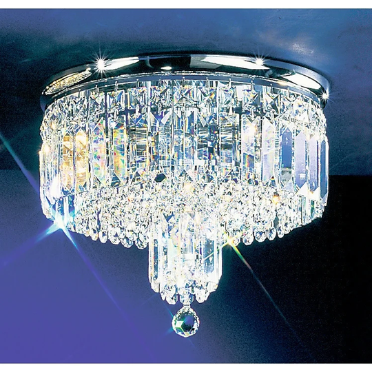 Classic Lighting 10" Crystal Flushmount from the Ambassador Collection