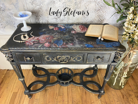 Vintage Hallway Table, Sofa Foyer Painted Entryway Table