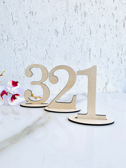 Wood Table Numbers Wedding Numbers, Rustic Décor, Freestanding Number Centerpiece Standalone