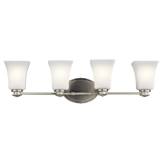 Kichler Lighting Clare Collection 4-light Brushed Nickel Bath/Vanity Light