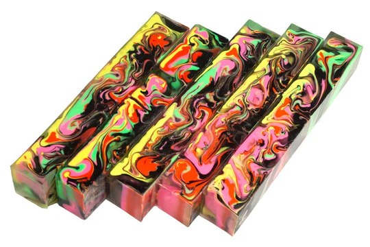 Diamond Painting Pen, Neon Pink, Green, Yellow, Orange, Black, See Thru, Swirl, Stylus Handturned, Alumilite