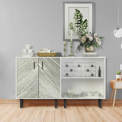 57.87'' Wide Pine Solid Wood Sideboard