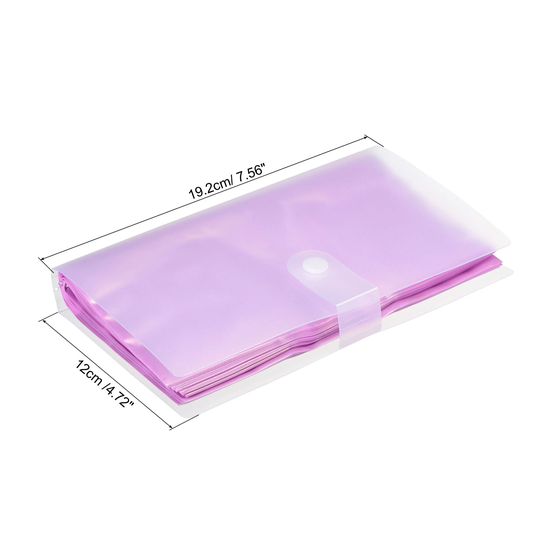 2Pcs Plastic Business Card Holder Card Binder Book Card Organizer