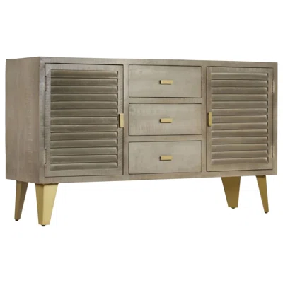 Nanette 55.12" Wide 3 Drawer Mango Wood Sideboard