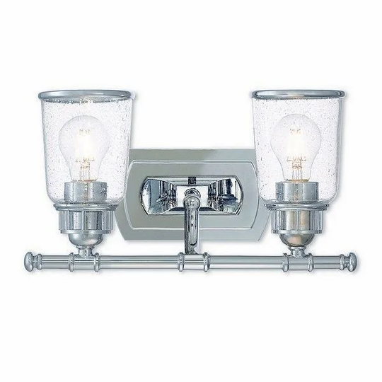 Livex Lighting 10512-05 Lawrenceville 2 light Polished Chrome Vanity Light