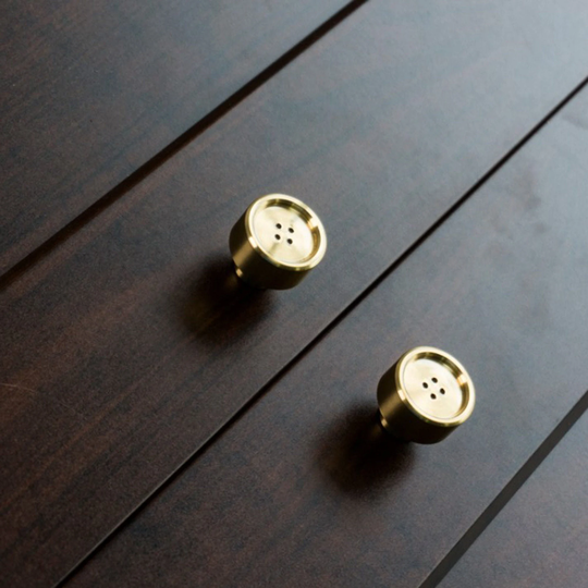 1 Piece Cabinet Knobs - Button Brass Cupboard Drawer Sideboard Closet Kitchen Er091I
