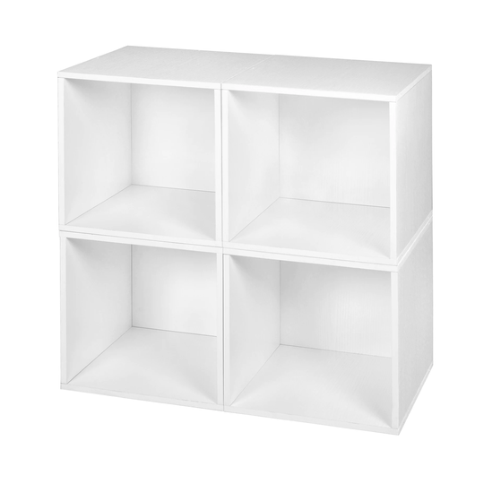 Noble Connect Storage Set - 4 Cubes- White Wood Grain