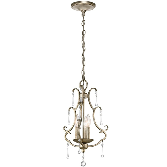 Kichler Lighting Shelsley Collection 3-light Sterling Gold Foyer Pendant