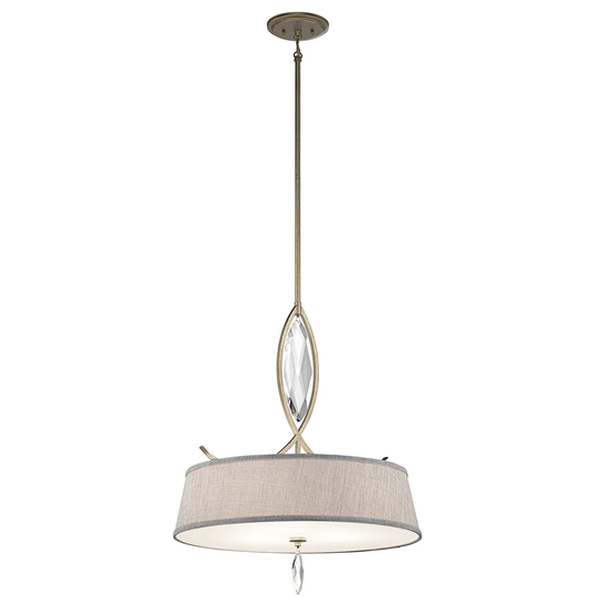 Kichler Lighting Casilda Collection 3-light Sterling Gold Pendant