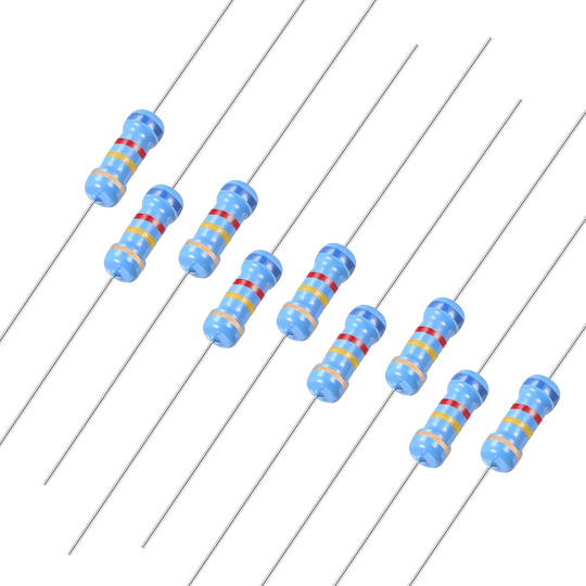 1/2 Watt 620K Ohm Carbon Film Resistors 5% Tolerances 20pcs - Muti-Color