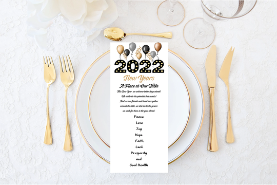 New Years 2022 A Place At Our Table Cards From Life's About Change & That Party Chick