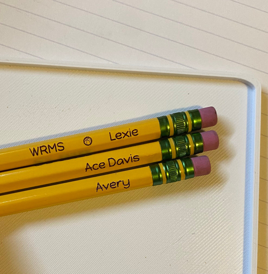 Pencils & Erasers, Student Name, Back To School, Personalized School Supplies, Engraved Pencils, Ticonderoga
