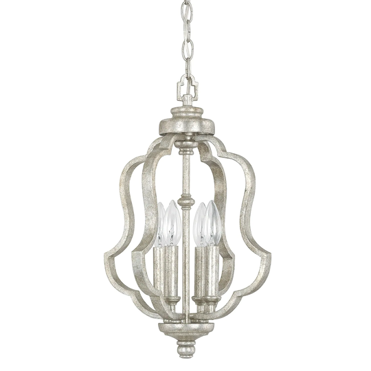 Blair 4-light Antique Silver Foyer Fixture - Antique Silver